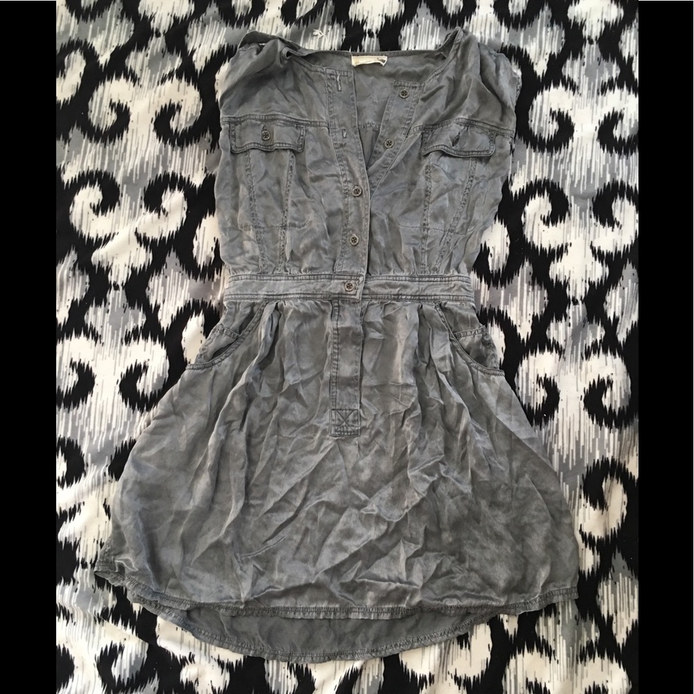 Bonafide Love Button Down Dress With Pockets